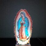 Virgin Mary 6INCH BASE WITH 8"X16" LAMP DISPLAY